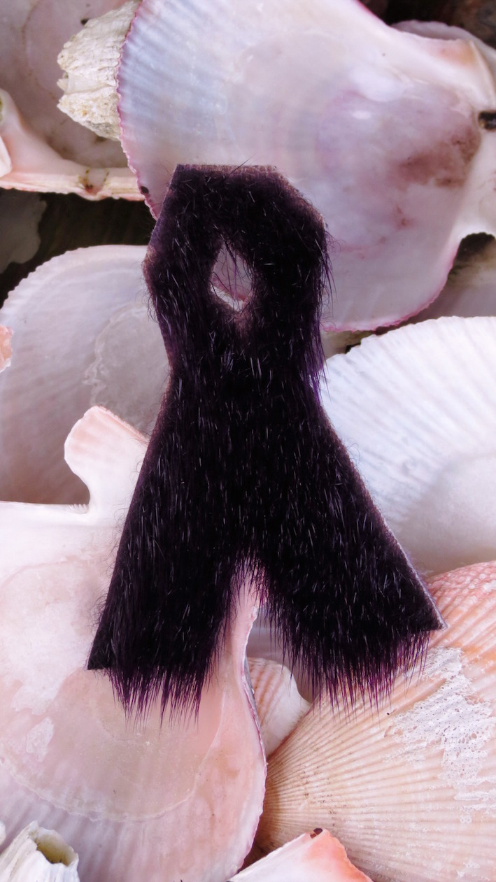 Photo 5: Seal Skin Purple Ribbon made in Quaqtaq, 2014