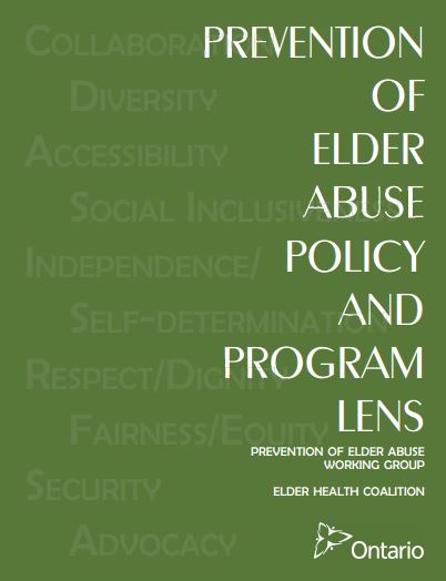 Prevention of Elder Abuse Program and Policy Lens