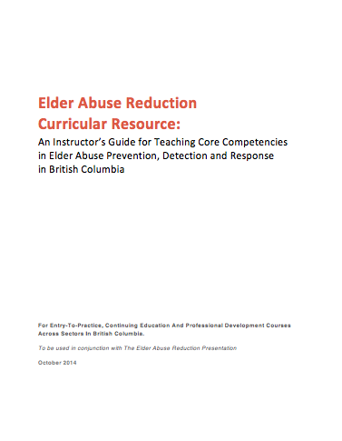 Elder Abuse Reduction Resource