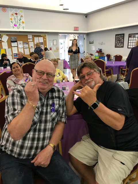 WEAAD supporters painted their pinkies purple for the occasion! (Fort McMurray, Alberta)