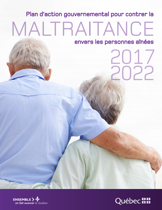 Couverture du Plan d'action gouvernemental pour contrer la maltraitance 2017-2022