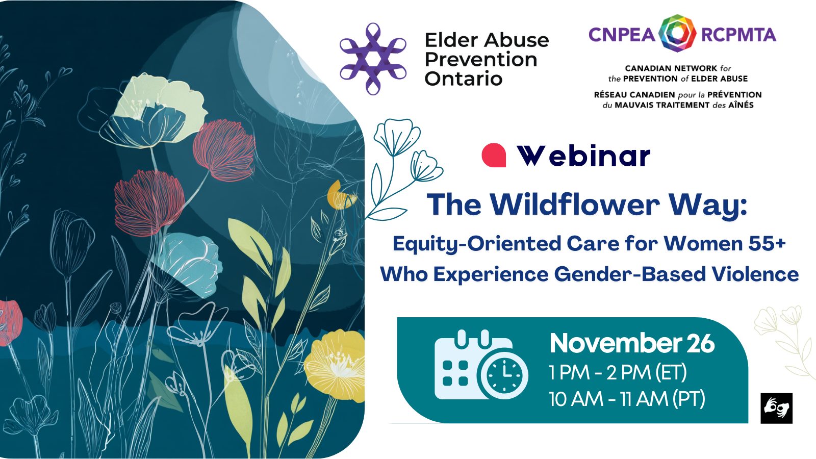 the wildflower way promocard